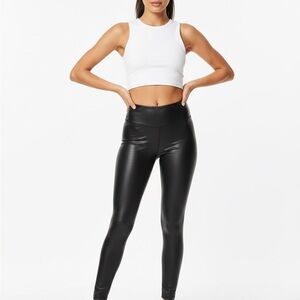 SPANX Glossy Jet Black Leggings